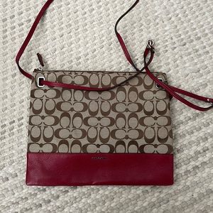 Coach burgundy purse